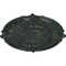 Ekena Millwork Attica Acanthus Leaf Medallion (Canopies up to 4 5/8"), 53 1/2"OD x 3 1/2"P, Painted Turtle Crackle CM53ATPTC - alternate 2